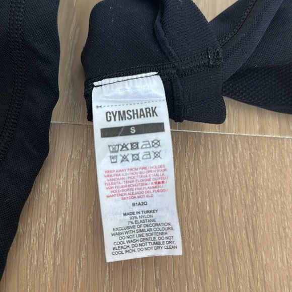 Gymshark Women's Flex High Waisted Leggings Size Small Black Workout Running - Picture 6 of 6